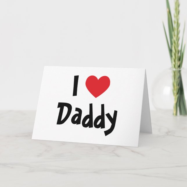 Jag älskar pappa kort (Framsida)