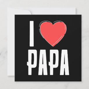 Jag älskar PAPPA Muppkort – Hjärtlig Fars Dag Julkort