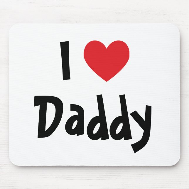 Jag älskar pappa musmatta (Framsidan)