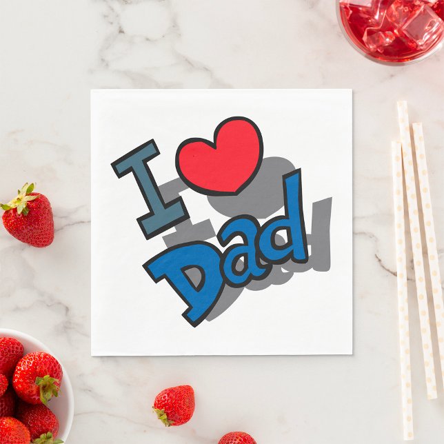 Jag älskar pappa pappersservett (Skapare uppladdad)