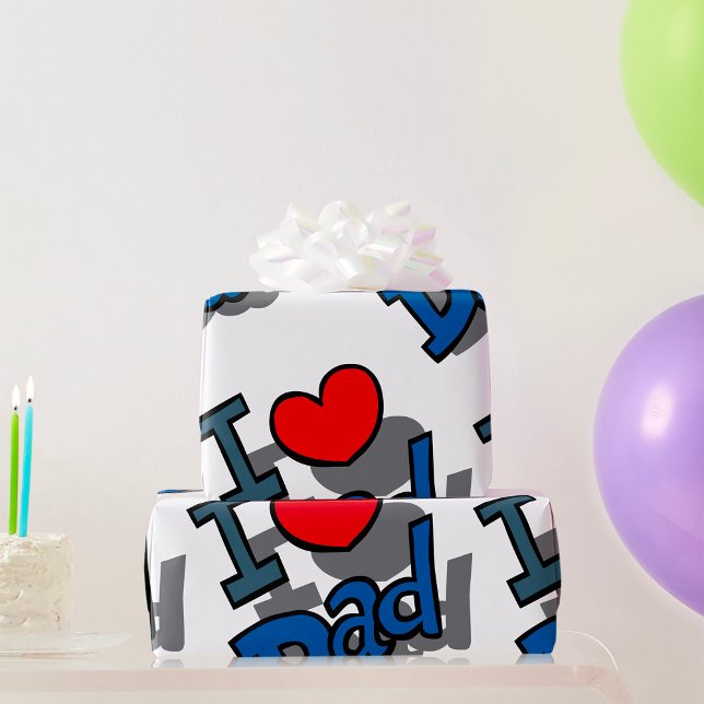 Jag älskar pappa presentpapper (Skapare uppladdad)