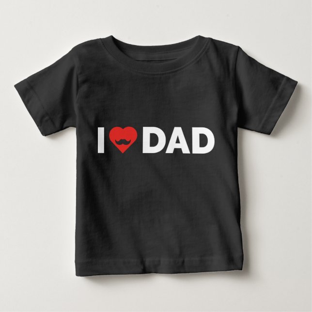 Jag älskar pappa t shirt (Framsida)