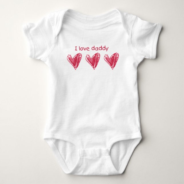 Jag älskar pappa t-shirt (Framsida)
