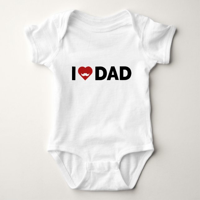 Jag älskar pappa t shirt (Framsida)