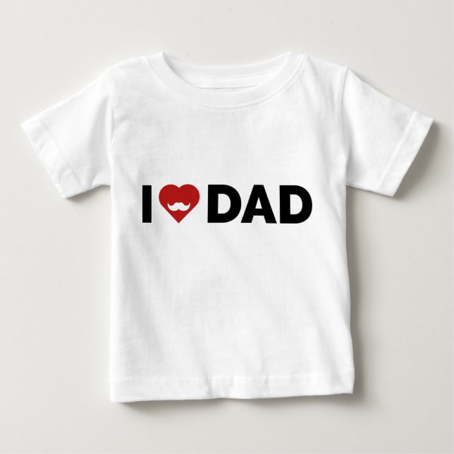 Jag älskar pappa t shirt (Framsida)
