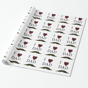 Jag älskar pappamustasch presentpapper