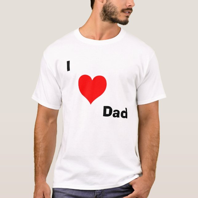 Jag älskar pappan t shirt (Framsida)