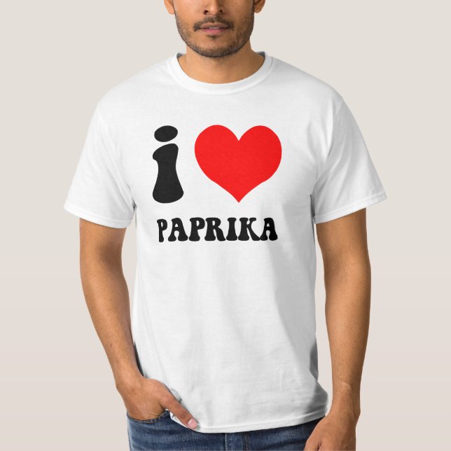 Jag älskar paprika t shirt (Framsida)
