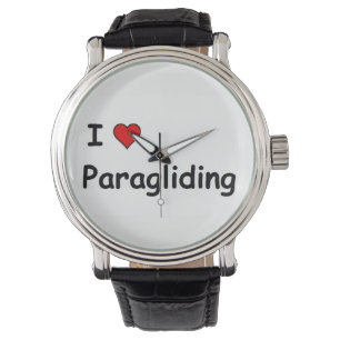 Jag älskar paragliding armbandsur