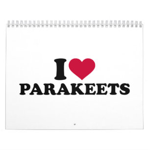 Jag älskar parakiter kalender