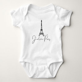 Jag älskar Paris Eiffeltornet Söt Vit T Shirt