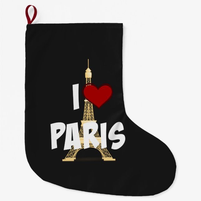 Jag älskar Paris, Eiffeltornet, Stor Julstrumpa (Framsidan)