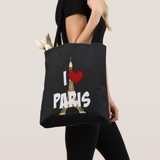 Jag älskar Paris, Eiffeltornet, Tygkasse (Närbild)