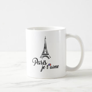 Jag älskar Paris Je t'aime Kaffemugg