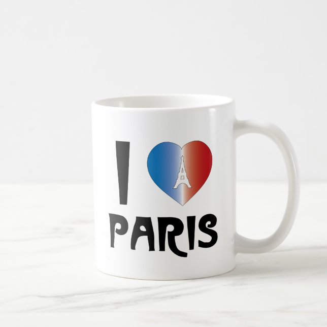 Jag älskar Paris Kaffemugg (Höger)