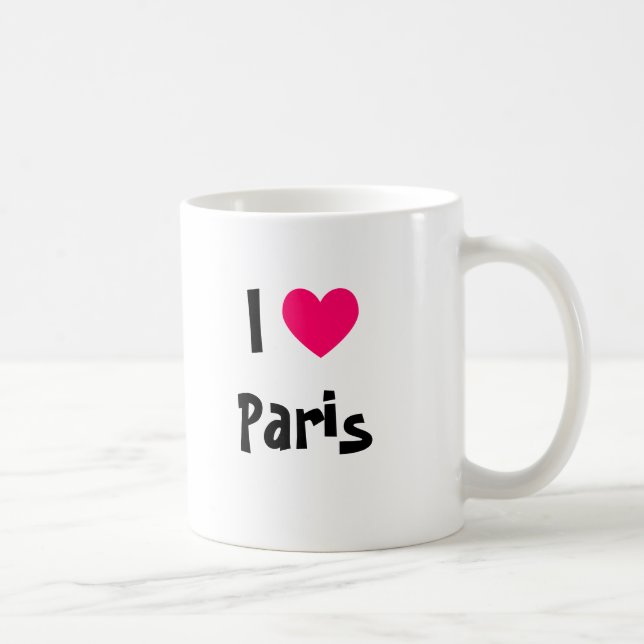 Jag älskar Paris Kaffemugg (Höger)