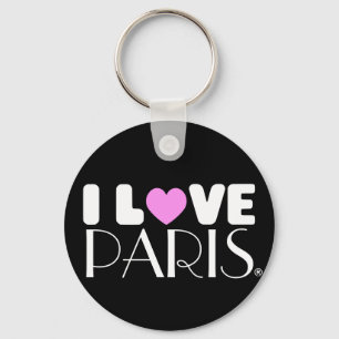 Jag älskar Paris Keychain Nyckelring