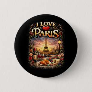 Jag älskar Paris Knapp