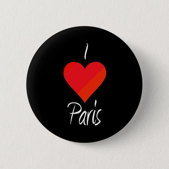 Jag älskar Paris Knapp (Framsida)
