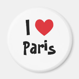 Jag älskar Paris Magnet