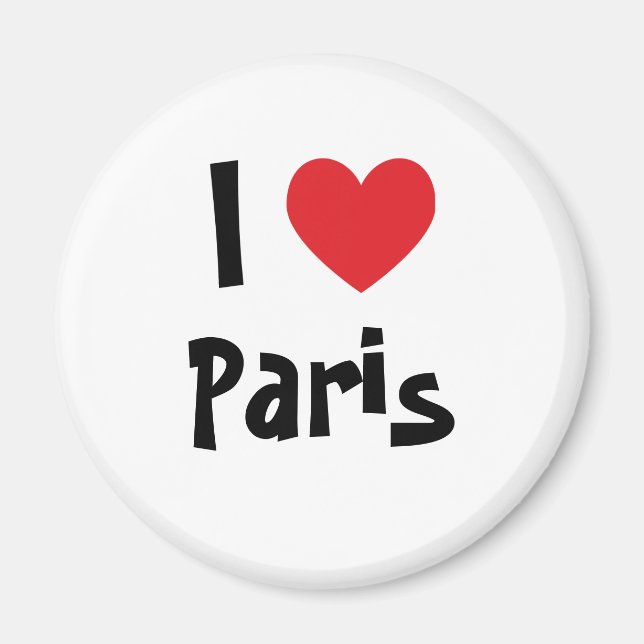 Jag älskar Paris Magnet (Framsidan)