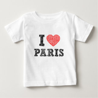 Jag älskar Paris skissar T-shirt