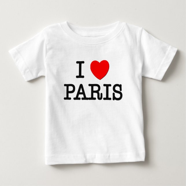 Jag älskar Paris T-shirt (Framsida)