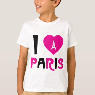 Jag älskar Paris T-shirt