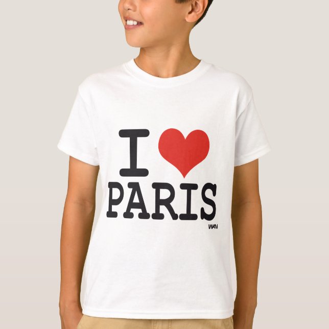 Jag älskar Paris Tröja (Framsida)