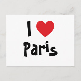 Jag älskar Paris Vykort