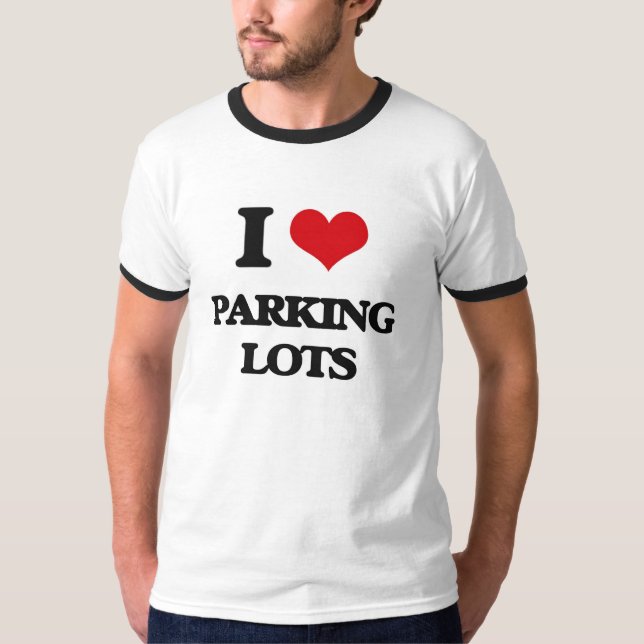 Jag älskar parkeringsplatser t-shirt (Framsida)