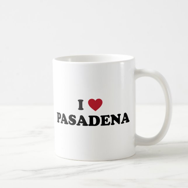 Jag älskar Pasadena Kalifornien Kaffemugg (Höger)