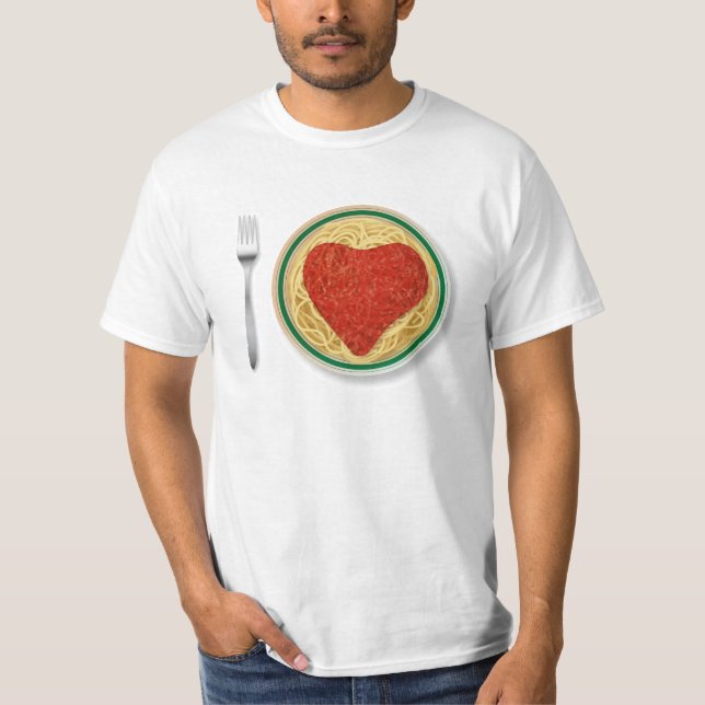 Jag älskar pasta t shirt (Framsida)