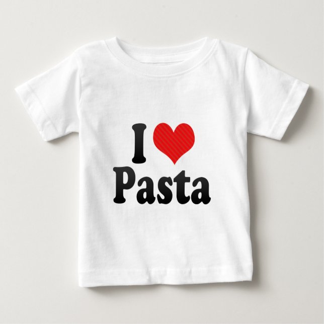 Jag älskar pasta t-shirt (Framsida)