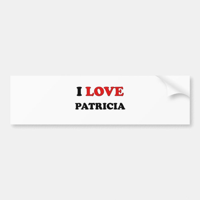 Jag älskar Patricia Bildekal (Framsidan)