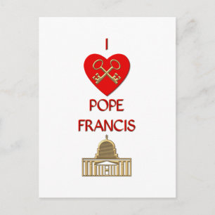 Jag älskar påve Franciskus Vykort