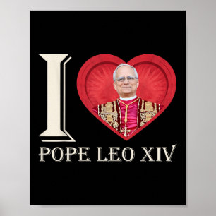 Jag älskar påven Leo Xiv första amerikanska påven Poster