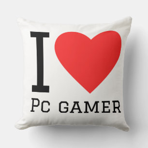 Jag älskar pc-spelare kudde
