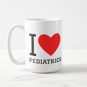 Jag älskar pediatrik kaffemugg