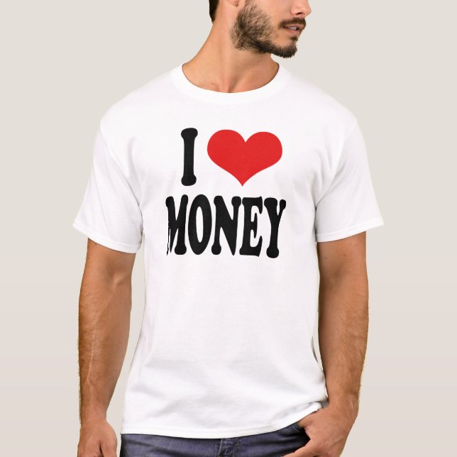 Jag älskar pengar tee (Framsida)