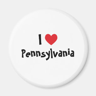 Jag älskar Pennsylvania Magnet