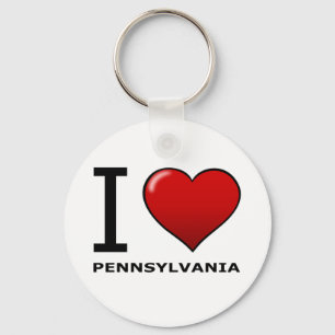 JAG ÄLSKAR PENNSYLVANIA NYCKELRING