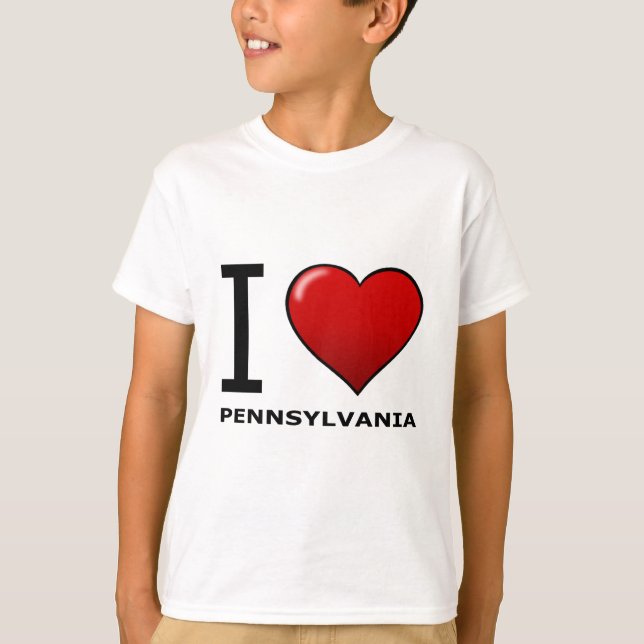 JAG ÄLSKAR PENNSYLVANIA T-SHIRT (Framsida)