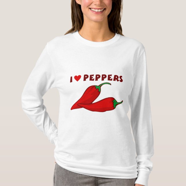 Jag älskar peppar t-shirt (Framsida)