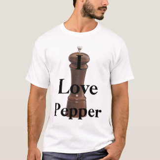 Jag älskar, pepprar t-shirt