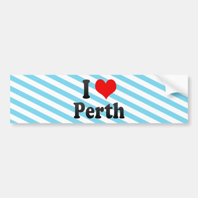 Jag älskar Perth, Australien Bildekal (Framsidan)