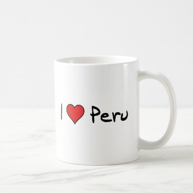 Jag älskar Peru Kaffemugg (Höger)