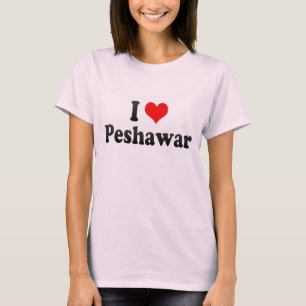 Jag älskar Peshawar, Pakistan Tee Shirt