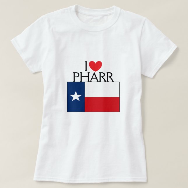 Jag älskar Pharr, Texas Tröja (Design framsida)
