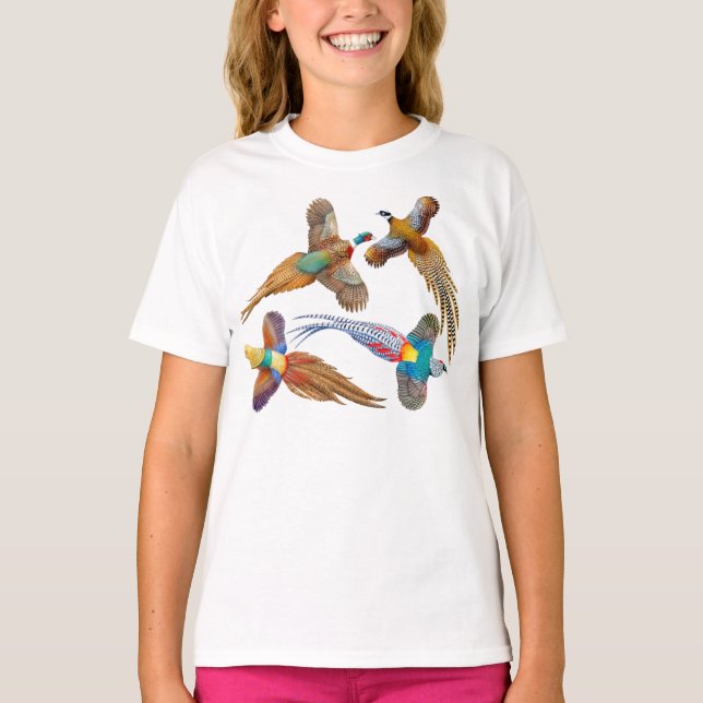 Jag älskar PheasantsT-tröja T-shirt (Framsida)